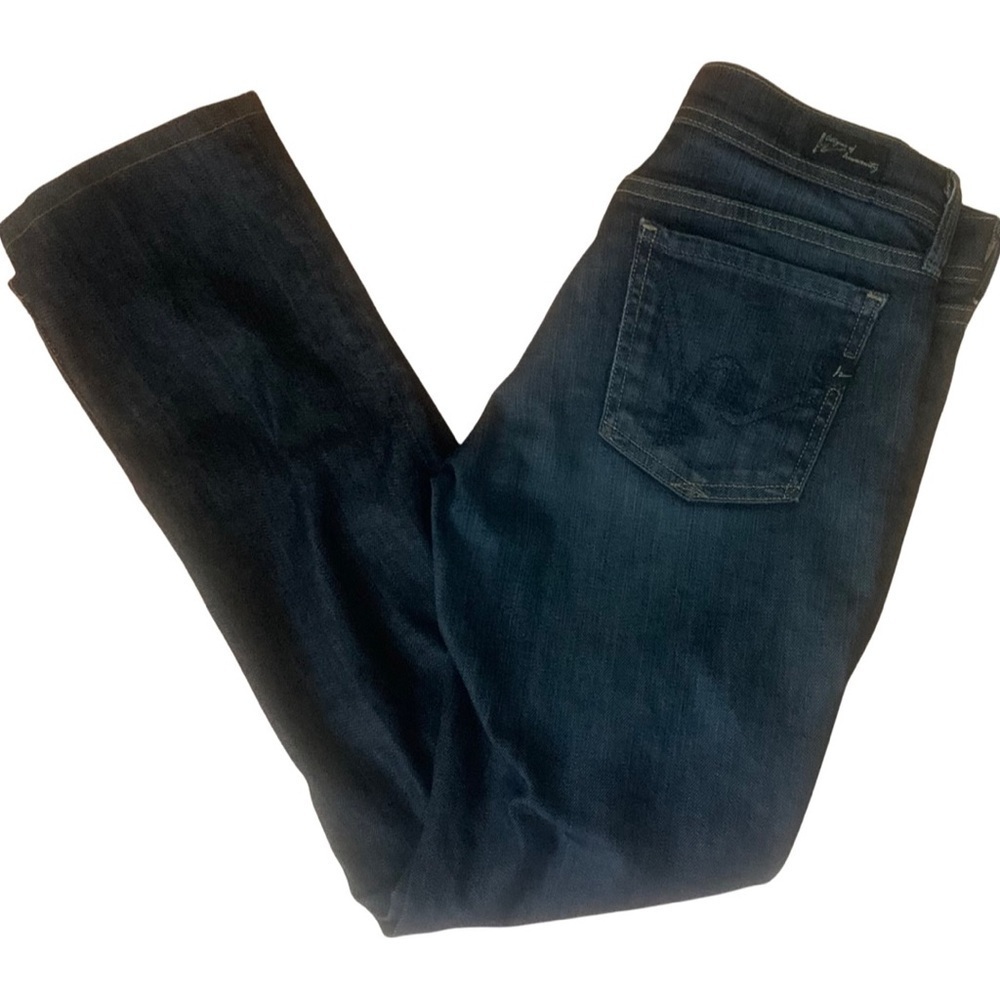 CITIZENS OF HUMANITY Ava Low Rise Straight Dark Denim Jeans With Stretch Size 28 - Picture 11 of 15